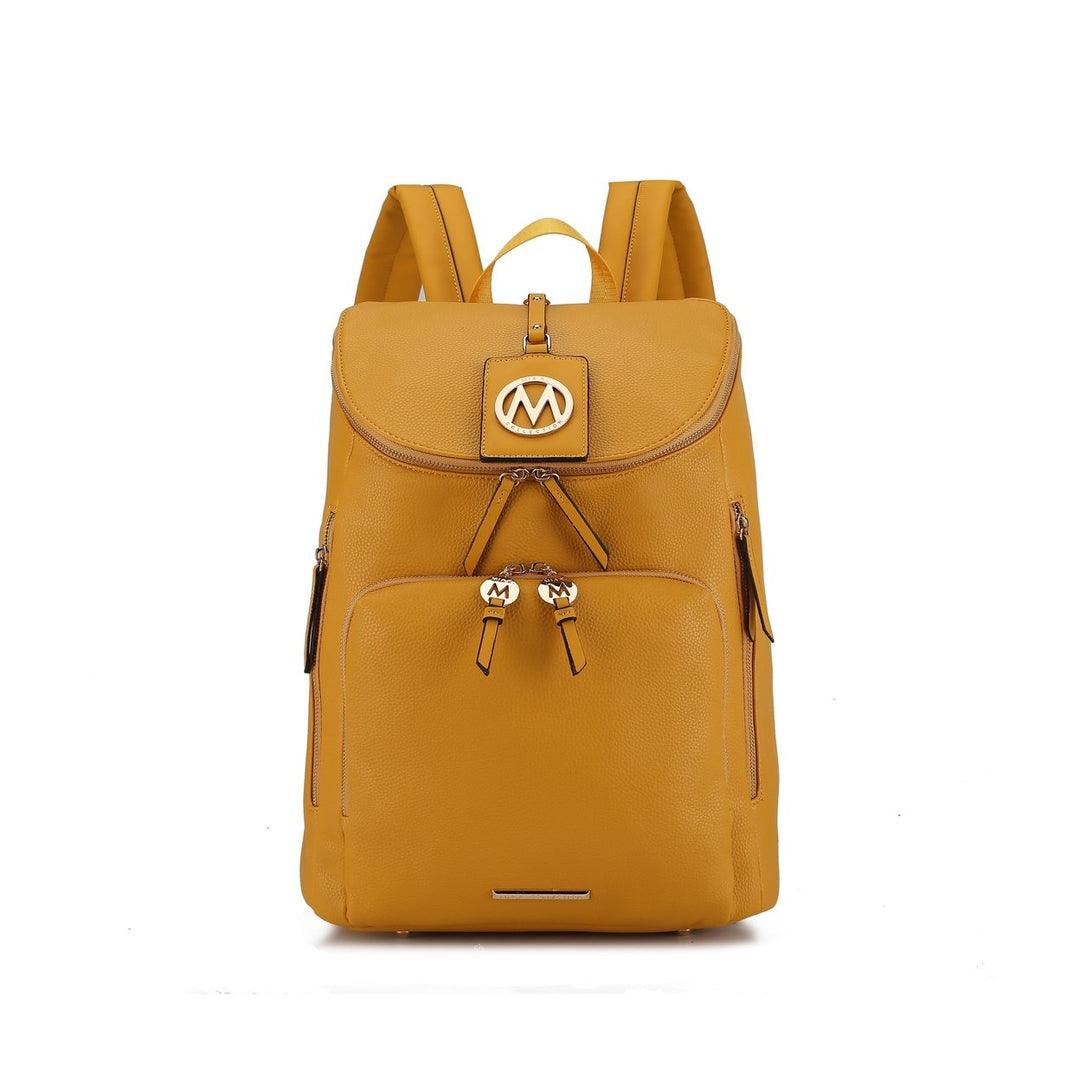 MKFCollection Angela Backpack - Vegan Leather Designer Handbag Image 11