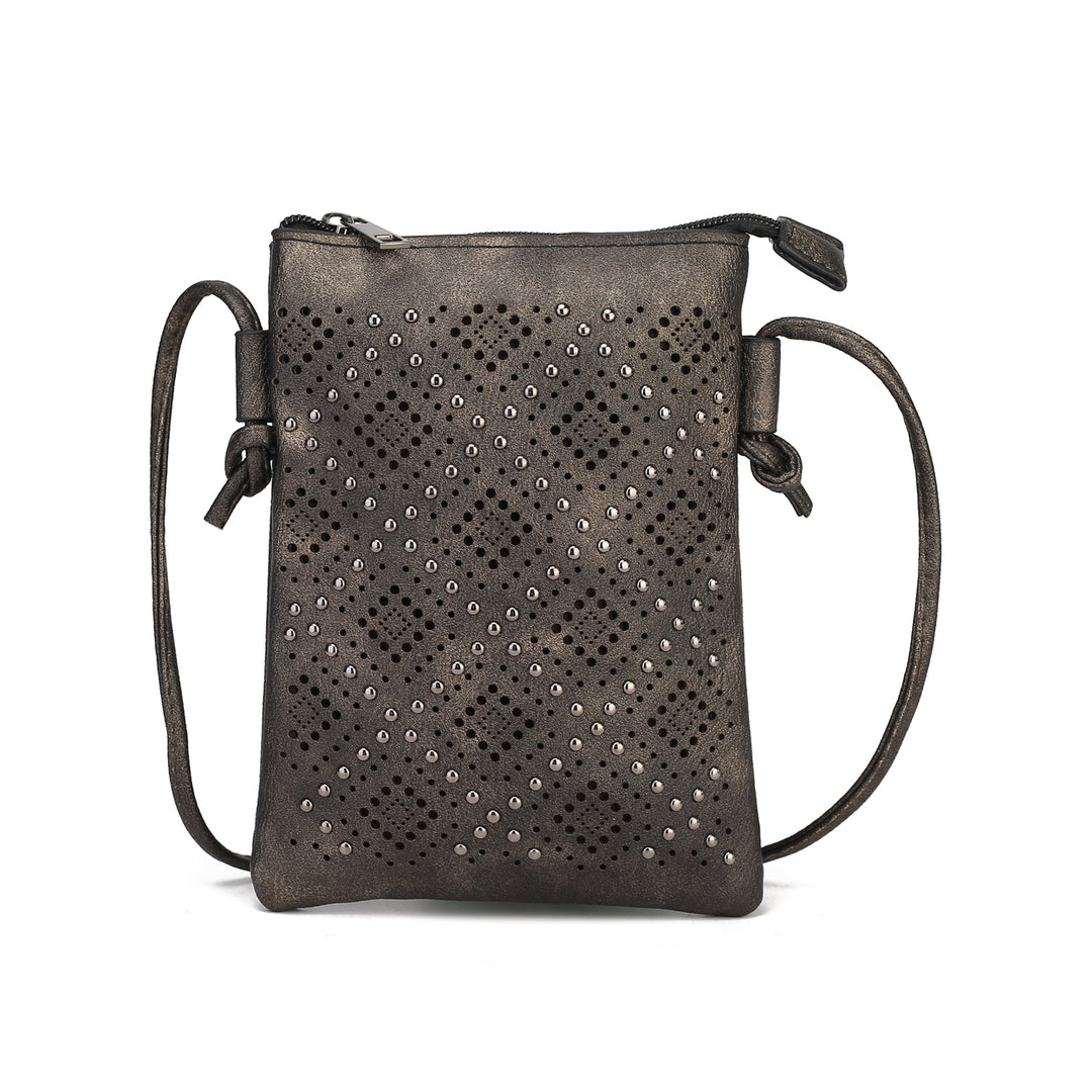 MKFCollection Leysha Crossbody Bag - Vegan Leather Designer Handbag Image 7