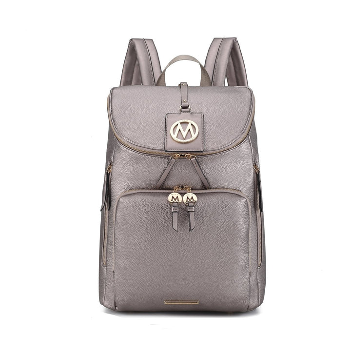 MKFCollection Angela Backpack - Vegan Leather Designer Handbag Image 12