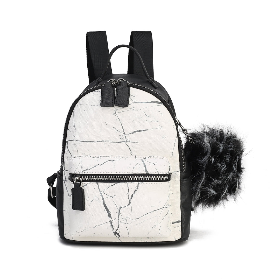 MKFCollection Nori Backpack - Vegan Leather Designer Handbag Image 4