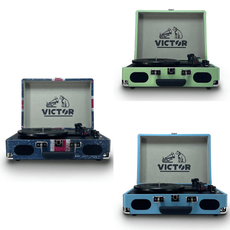 Victor Metro Plus Portable Dual Bluetooth Suitcase Turntable Image 1