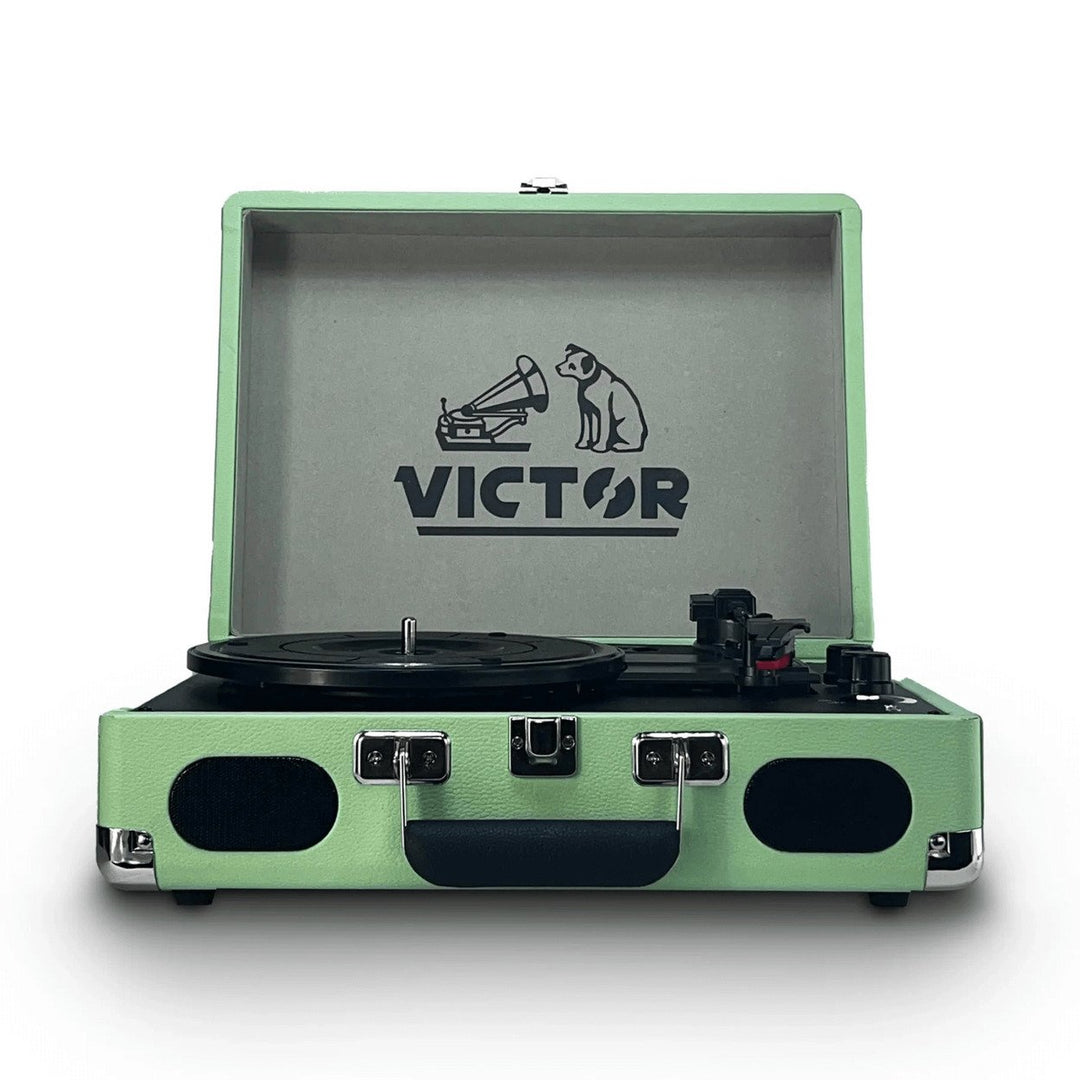 Victor Metro Plus Portable Dual Bluetooth Suitcase Turntable Image 2