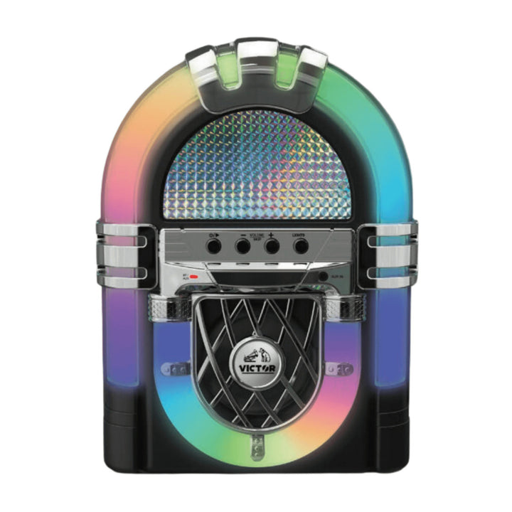 Victor BLVD Mini Bluetooth Jukebox with Multicolor LED Lighting Image 2