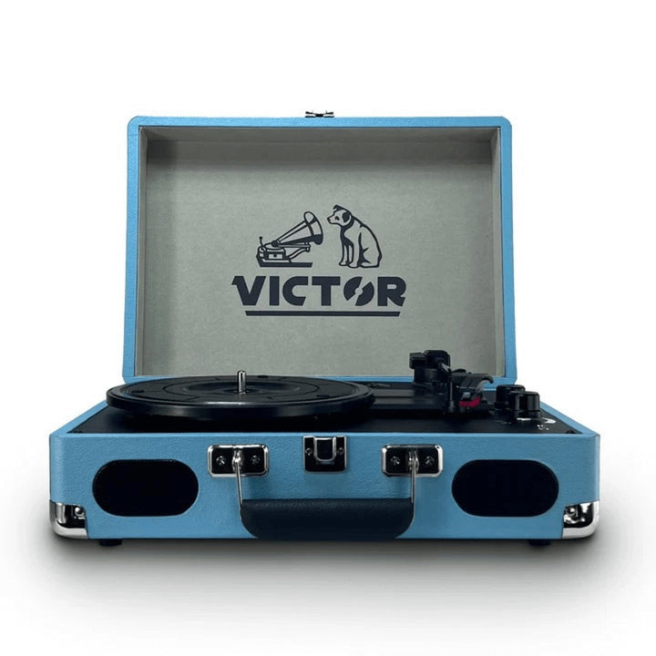 Victor Metro Plus Portable Dual Bluetooth Suitcase Turntable Image 3