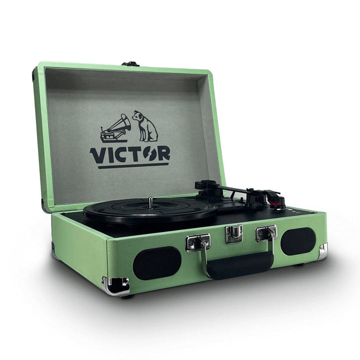 Victor Metro Plus Portable Dual Bluetooth Suitcase Turntable Image 4