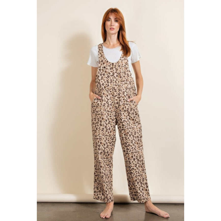 Animal/leopard Printed Jumpsuit Image 1