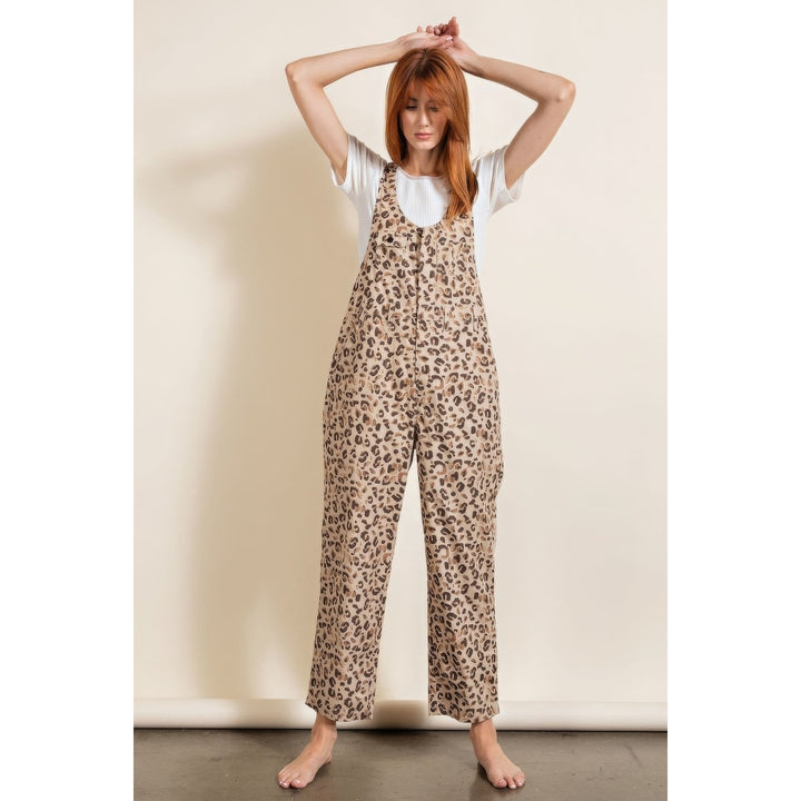 Animal/leopard Printed Jumpsuit Image 2