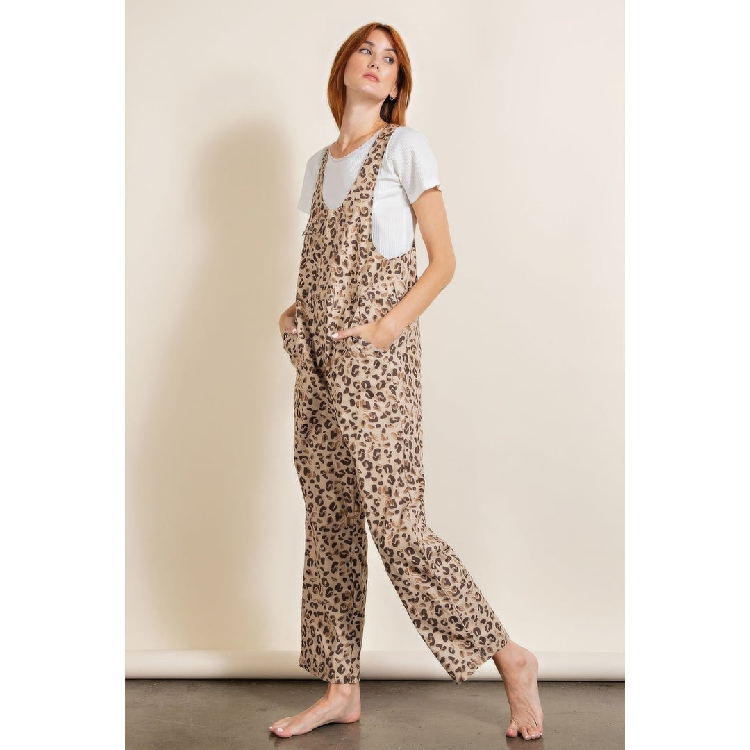 Animal/leopard Printed Jumpsuit Image 3