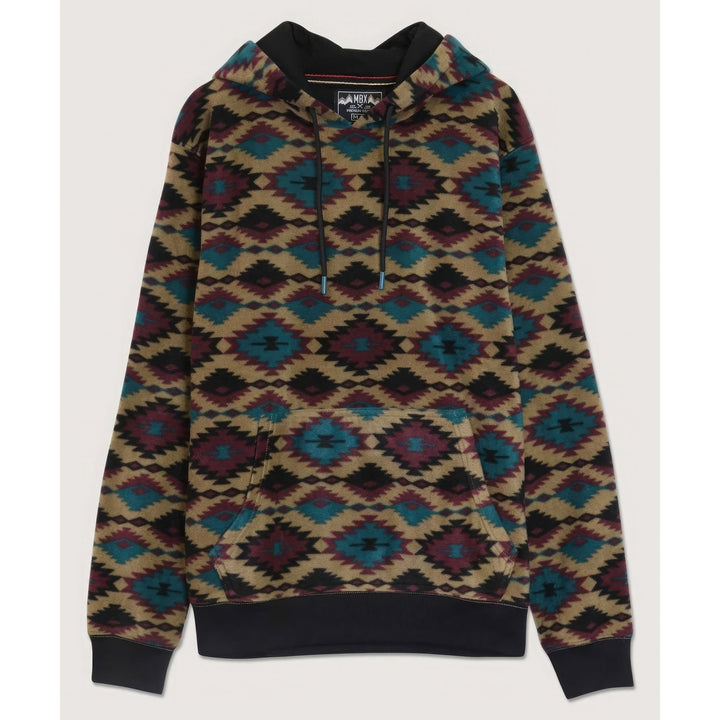 Aztec Diamond Print Hoodie Image 1