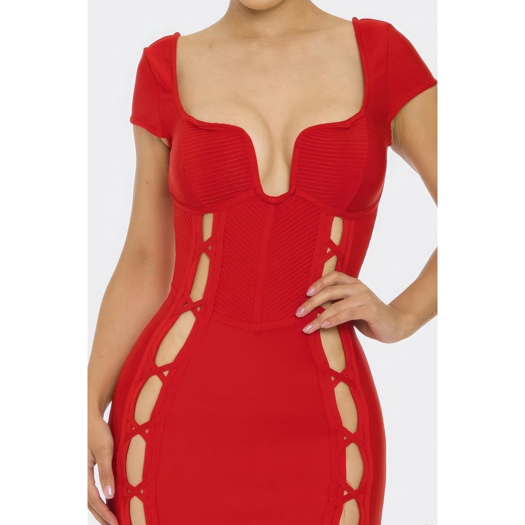 Bandage Midi Dress Image 3