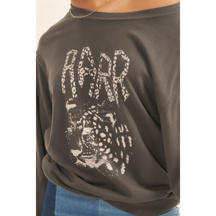 A Garment Dyed French Terry Graphic Sweatshirt Image 3