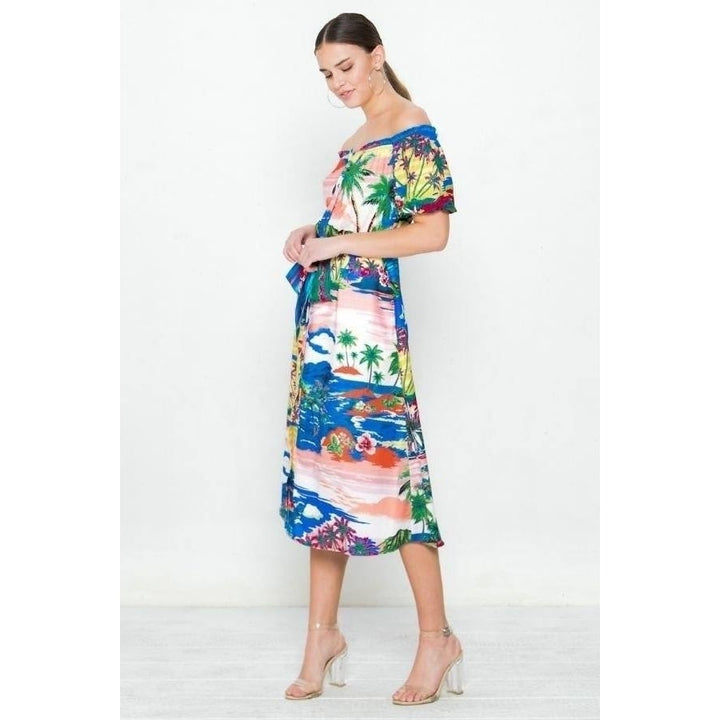 A Printed Woven Dress Image 3