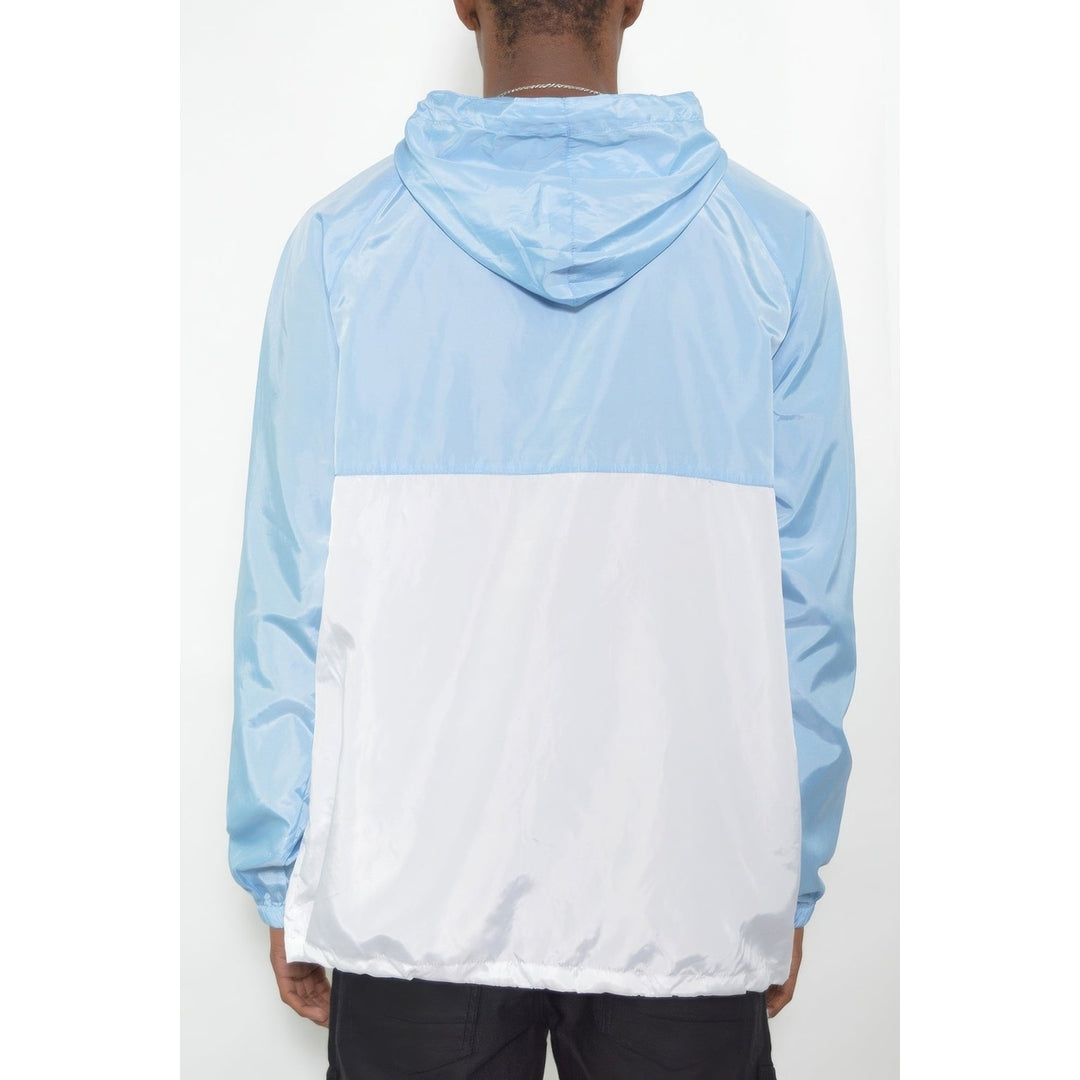 Color Block Anorak Jacket Pullover Windbreaker Image 3