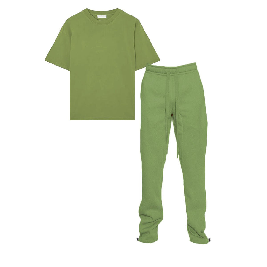 Drop Shoulder and Ankle Toggle Sweat Set Image 1