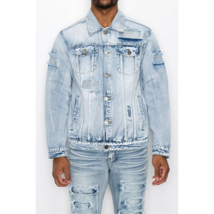 Diamond Denim Jacket Image 1