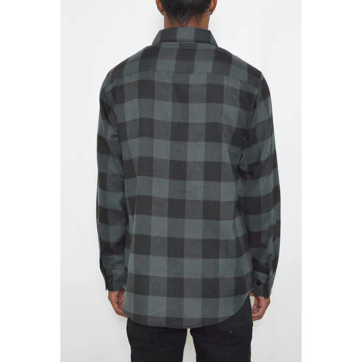 Long Sleeve Checkered Flannel Image 3