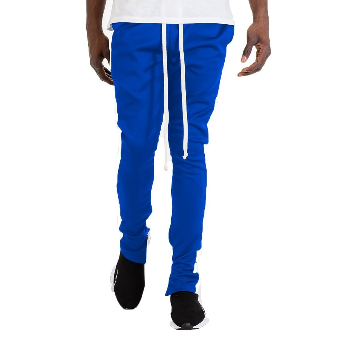 HOLIDAY TRACK PANTS- ROYAL/ WHITE Image 3