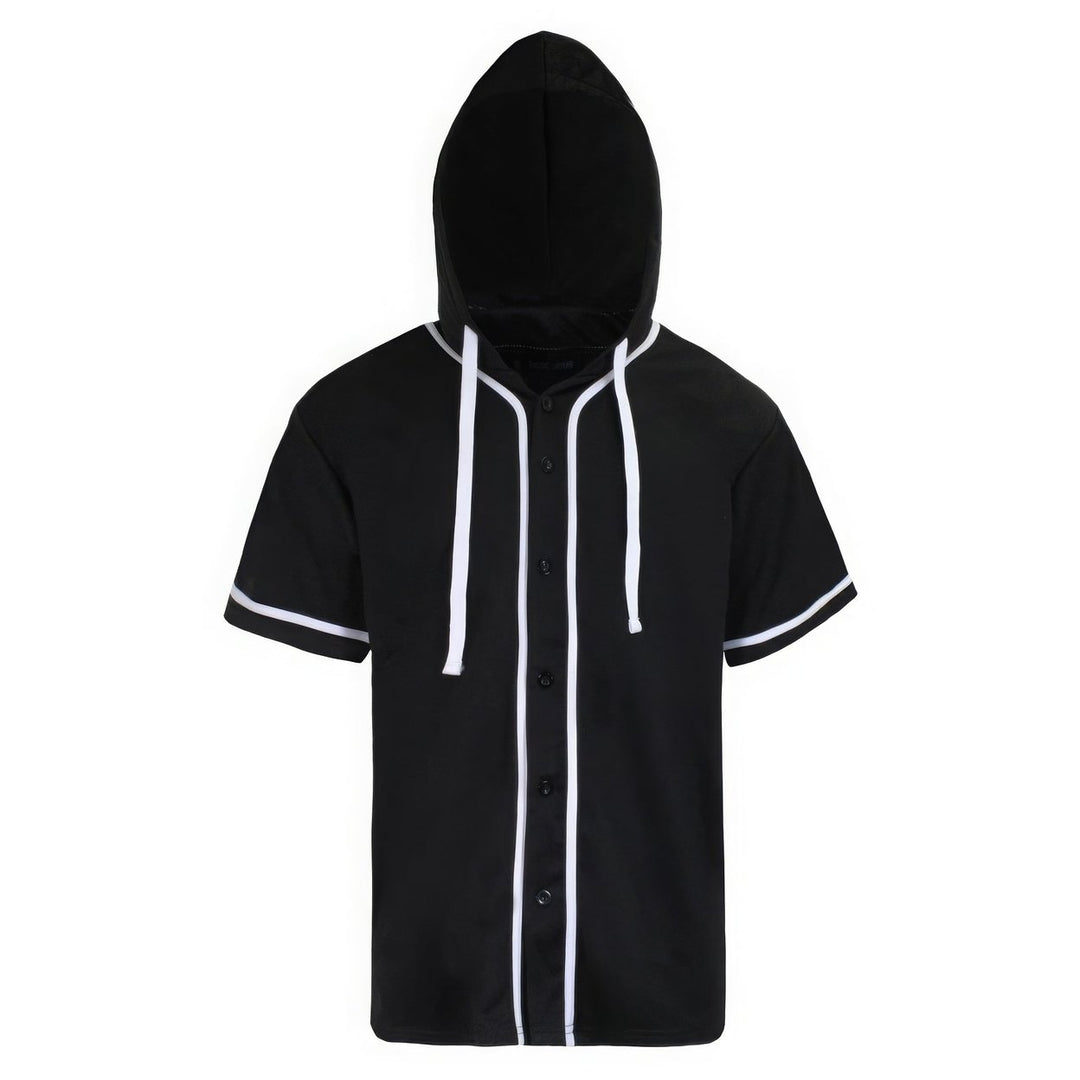 Hooded Baseball Jersey Image 1