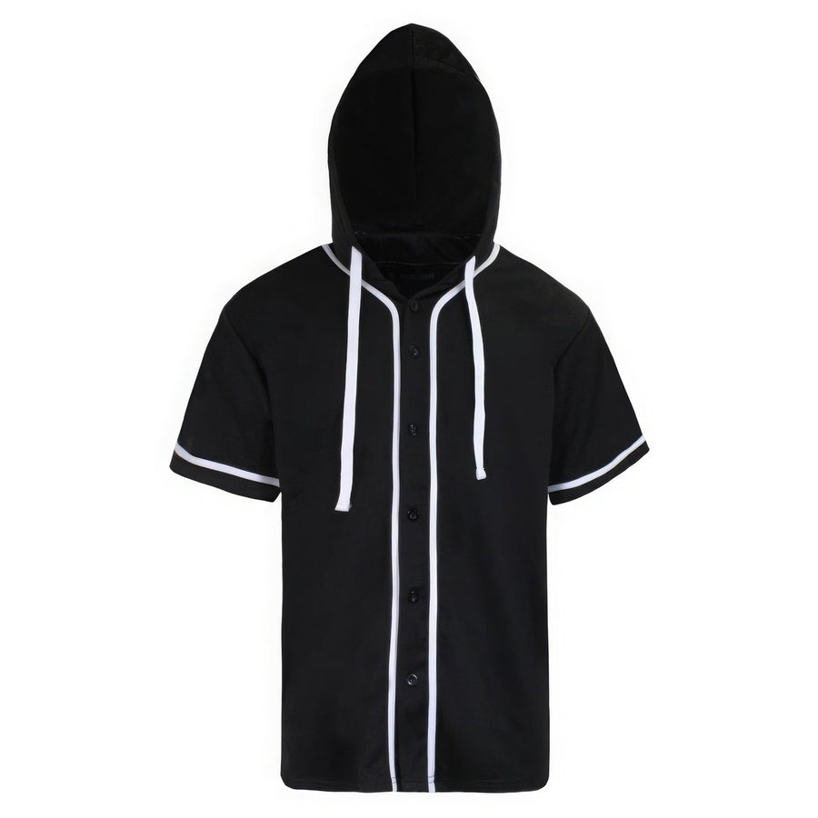 Hooded Baseball Jersey Image 1