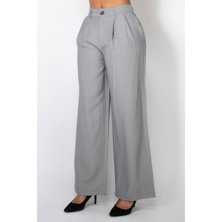 High-rise Stripe Wide Leg Pants Image 3