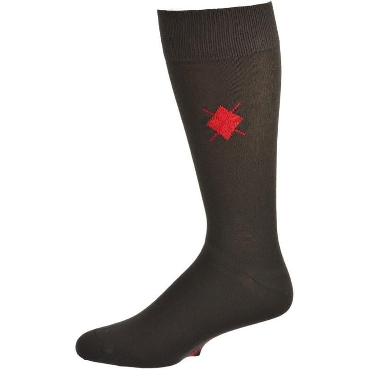 Mens Argyle Crew Socks Image 1