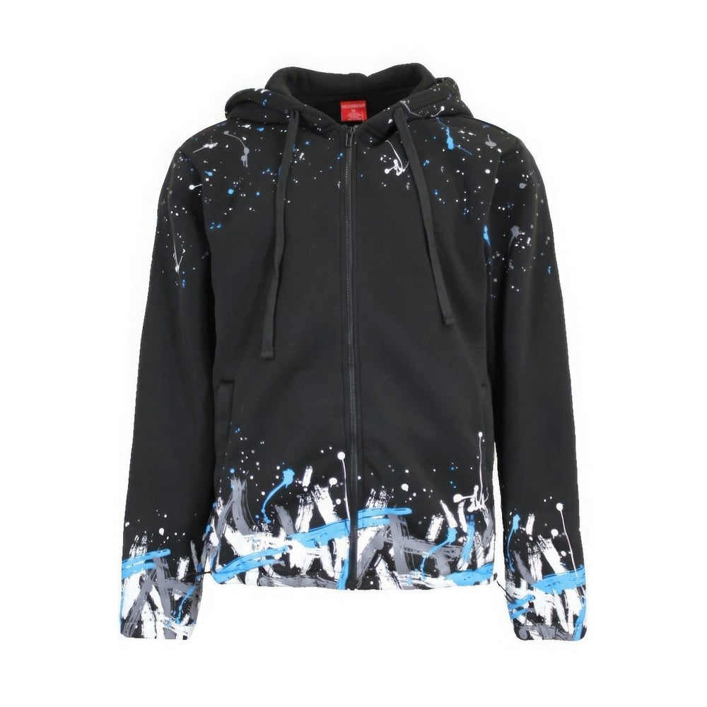 Mens Paint Splatter Fleece Set Image 2