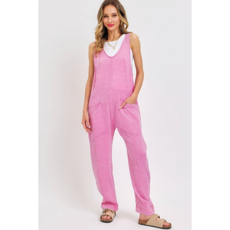 Mineral Washed Summer Jumpsuit Image 1