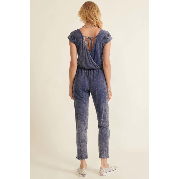 Mineral Washed Finish Knit Jumpsuit Image 3