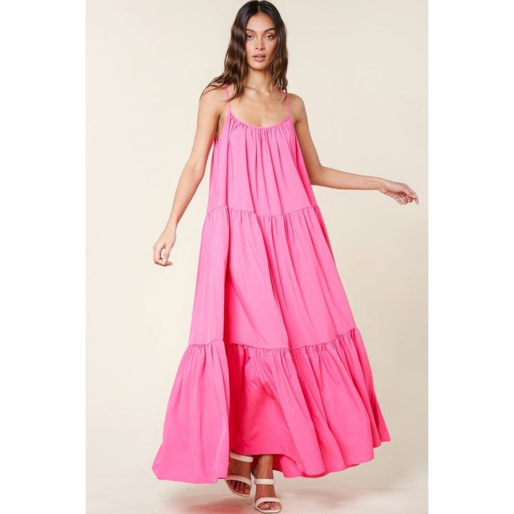 Maxi Sun Dress With Pockets Image 1