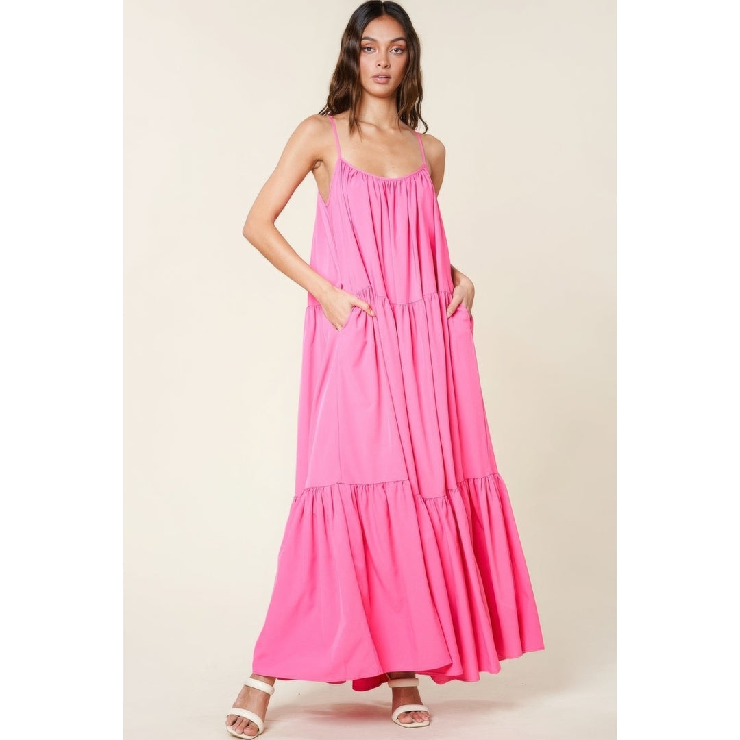 Maxi Sun Dress With Pockets Image 3