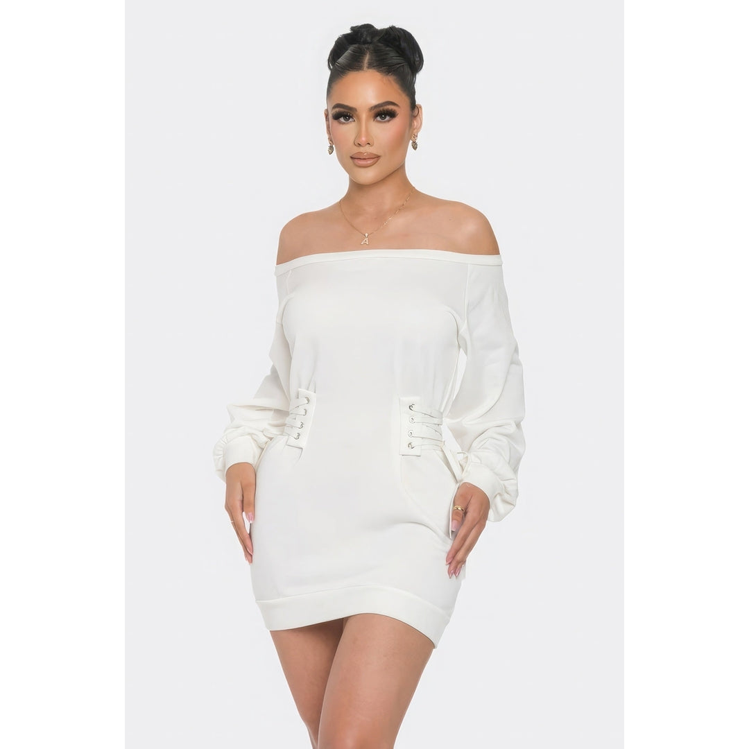 Off Shoulder Mini Dress Image 1