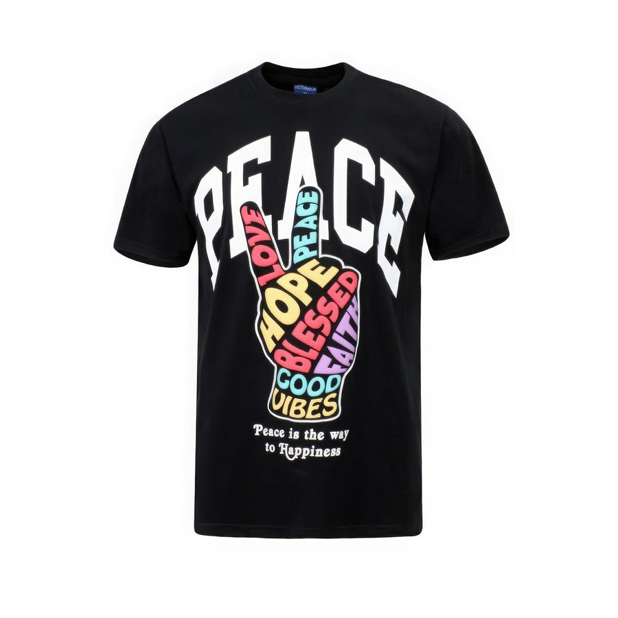 Peace Hand Sign T-shirts Image 1