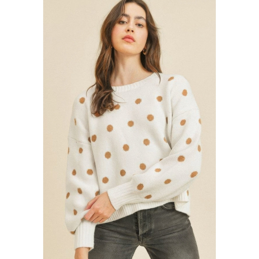 Polka Dots Long Sleeve Top Image 1