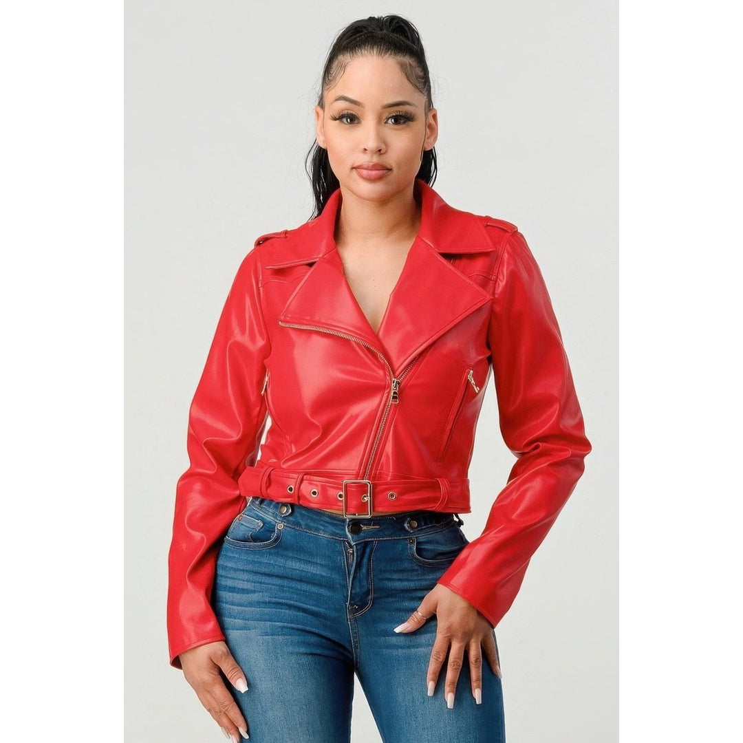 Pu Leather Jacket Image 1