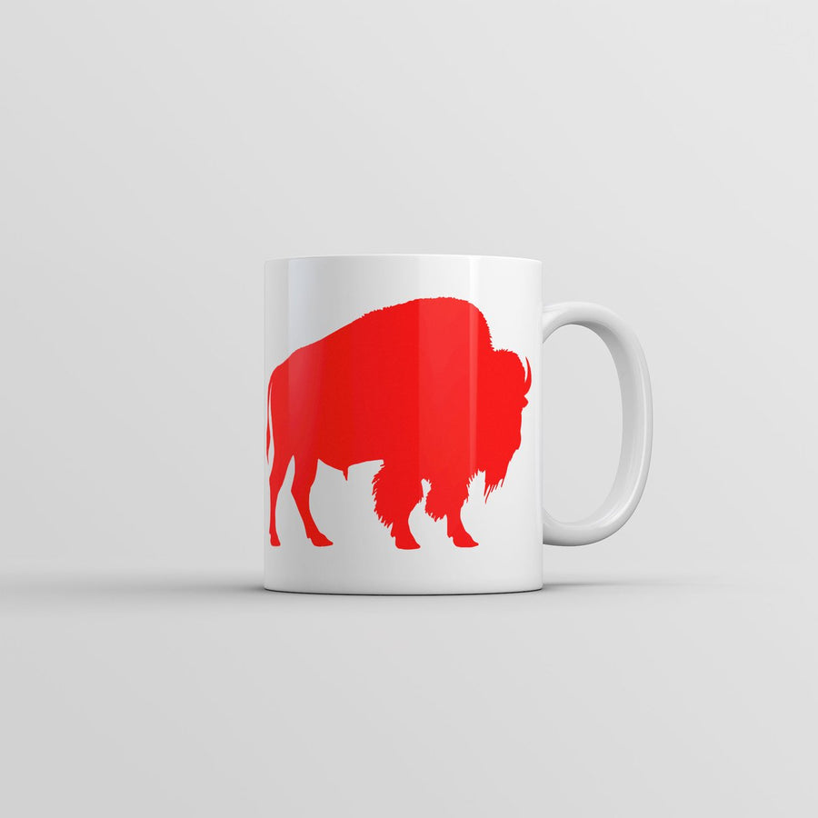 Buffalo Silhouette Mug Funny Sarcastic Standing Buffalo Graphic Cup-11oz Image 1