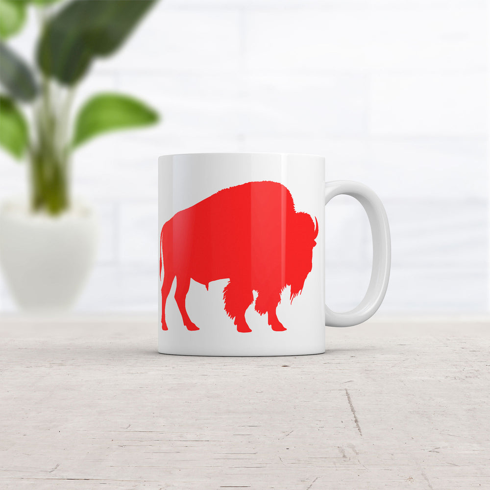 Buffalo Silhouette Mug Funny Sarcastic Standing Buffalo Graphic Cup-11oz Image 2