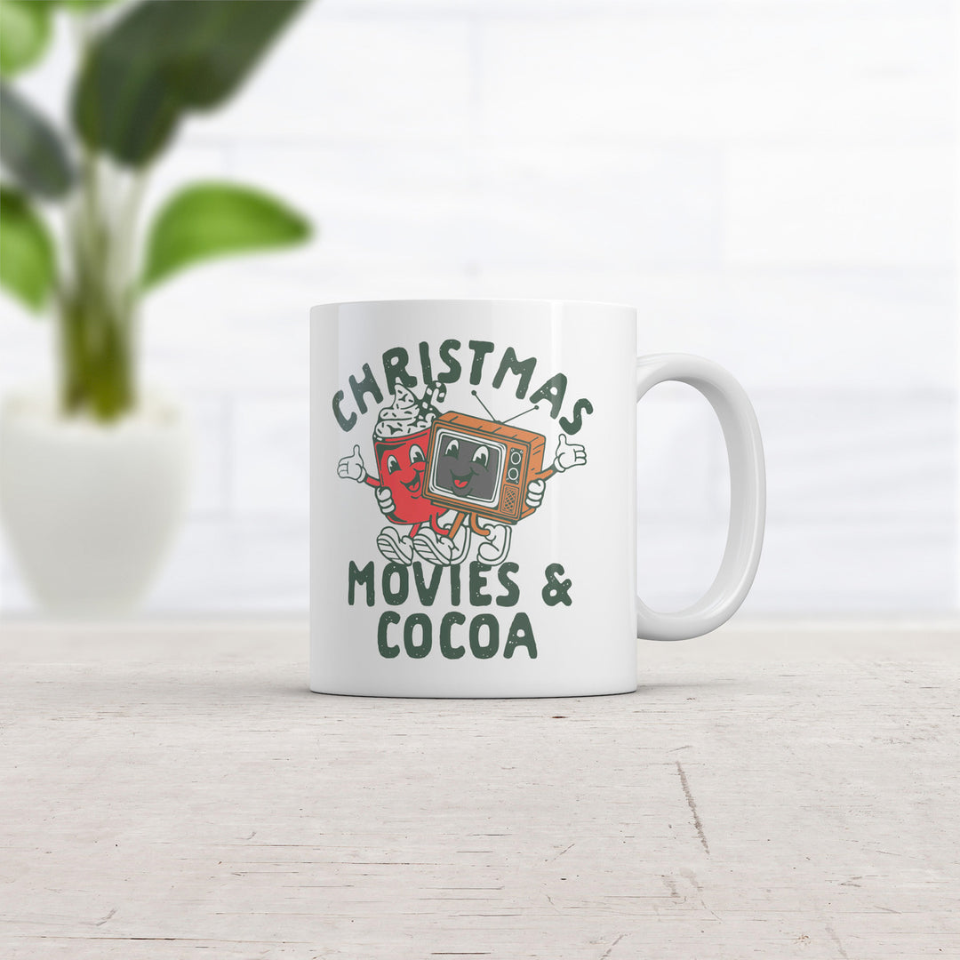 Christmas Movies And Cocoa Mug Funny Sarcastic Xmas Graphic Novelty Cup-11oz Image 2