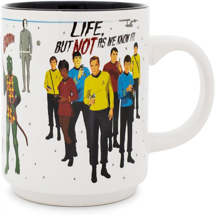 Star Trek Aliens Villains and Crew 20oz Ceramic Camper Mug Image 1