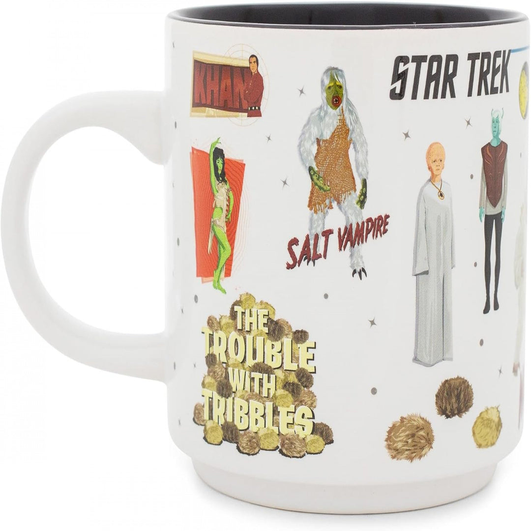 Star Trek Aliens Villains and Crew 20oz Ceramic Camper Mug Image 2