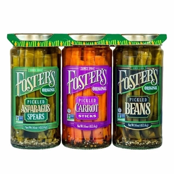 Fosters Pickled Vegetable Variety 16 Ounce (Pack of 3) Image 1