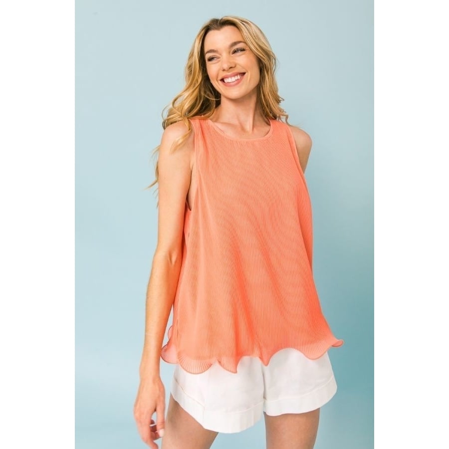 A Baby Pleated Sleeveless Top Image 1