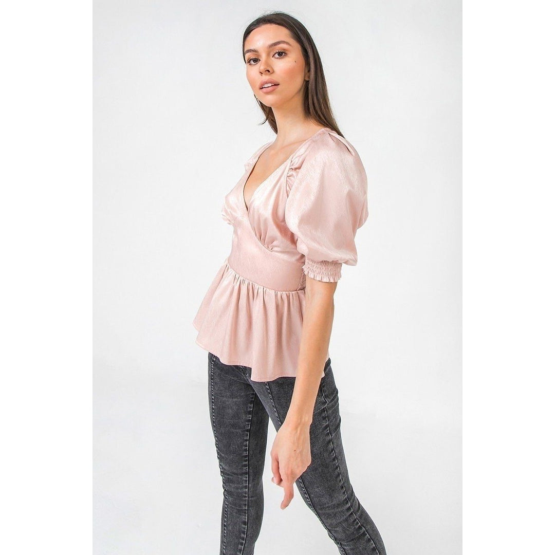 A Solid Sateen Top Image 3