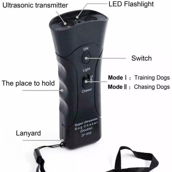 Ultrasonic Pet Dog Anti Bark Training Chaser Control Device Image 3