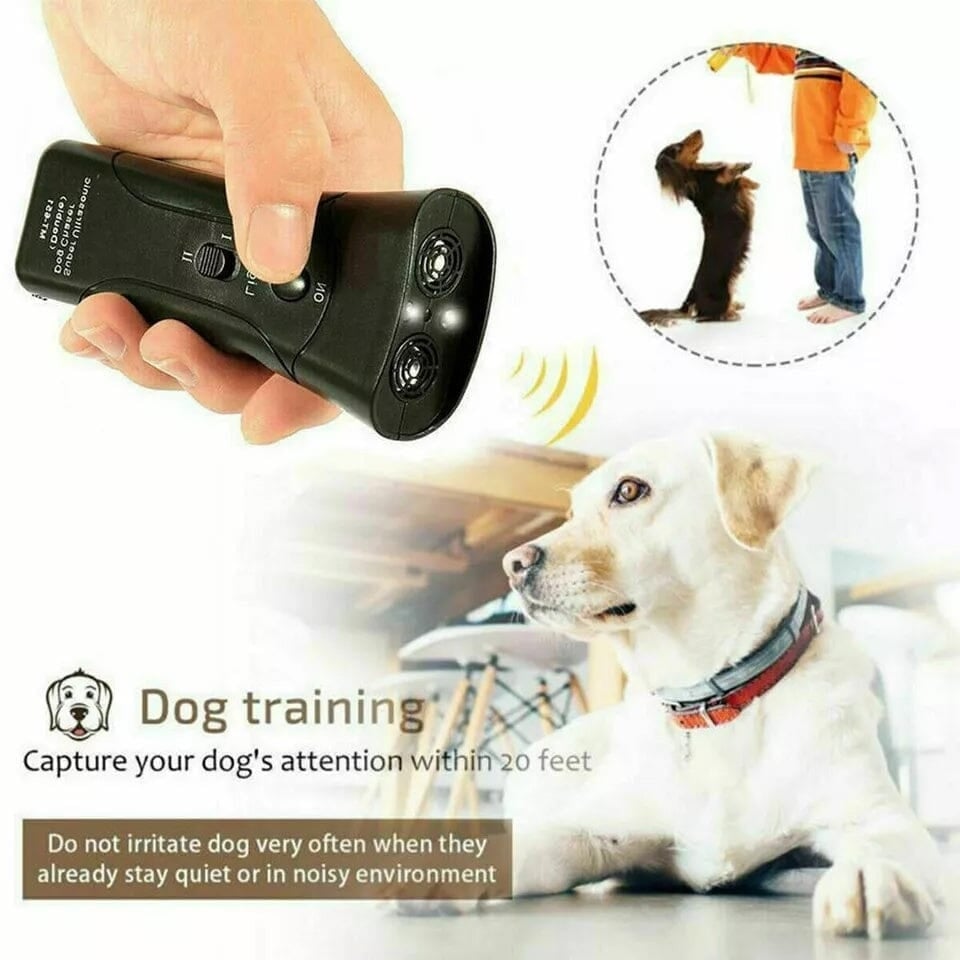 Ultrasonic Pet Dog Anti Bark Training Chaser Control Device Image 6