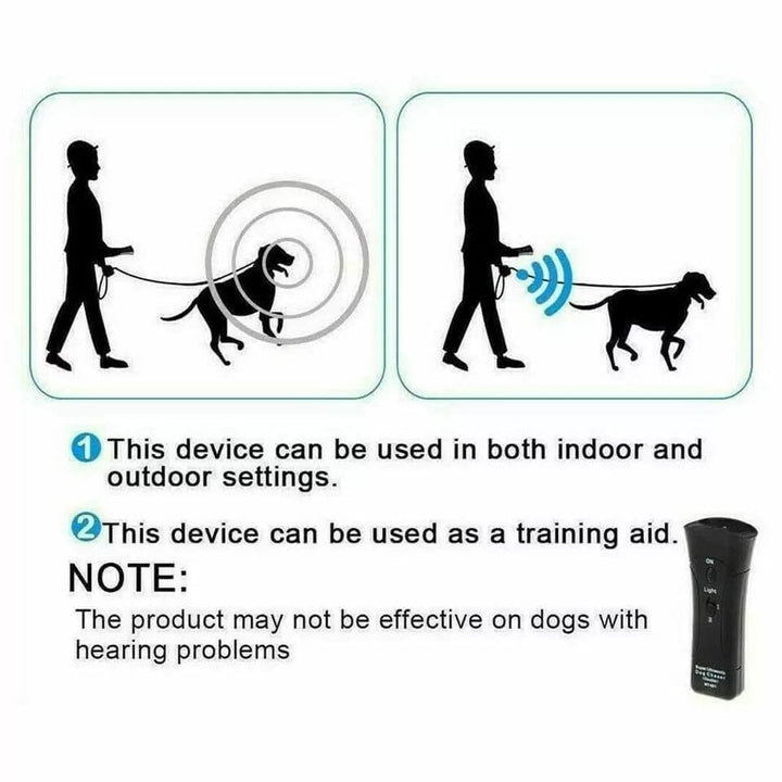 Ultrasonic Pet Dog Anti Bark Training Chaser Control Device Image 9