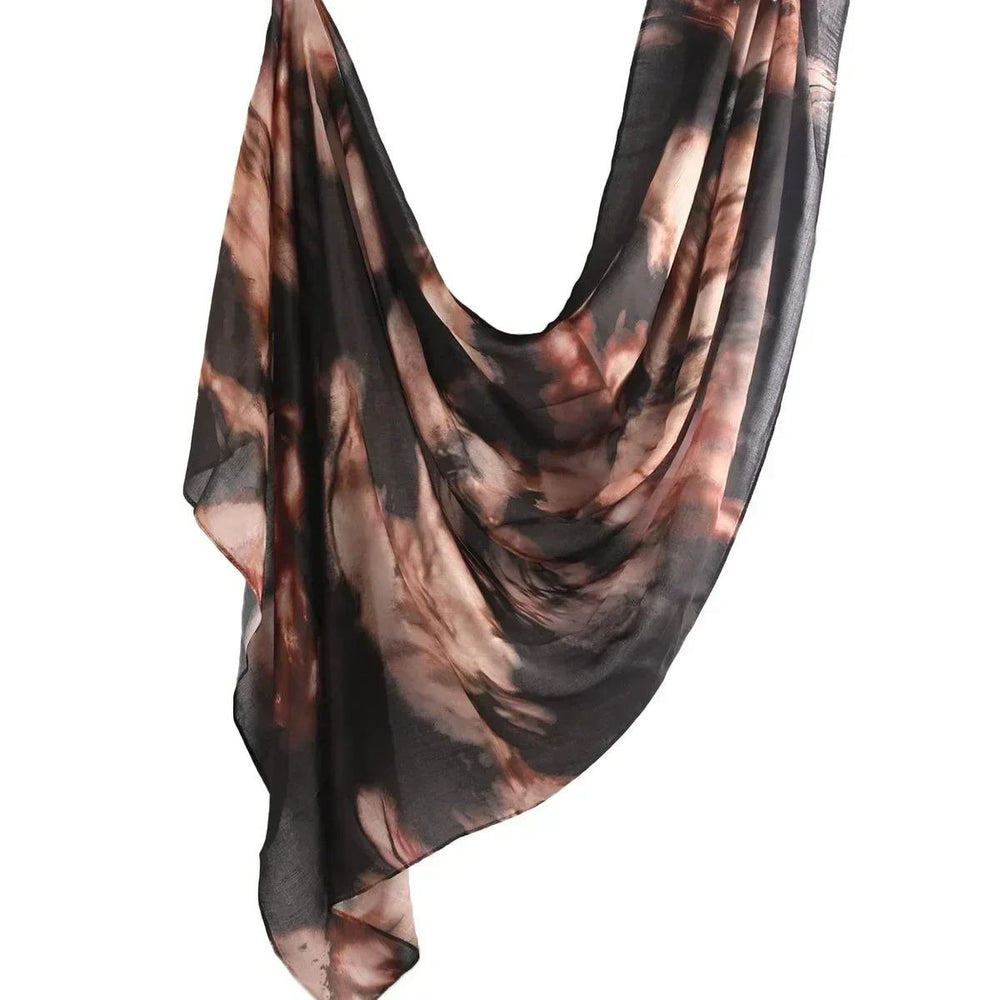 Soft Cotton Viscose Woven Floral Shawl Scarf for Women Image 2