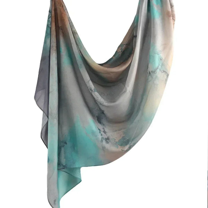 Soft Cotton Viscose Woven Floral Shawl Scarf for Women Image 3