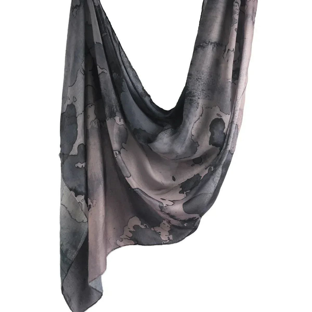 Soft Cotton Viscose Woven Floral Shawl Scarf for Women Image 4