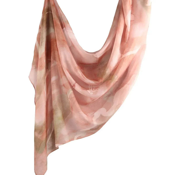 Soft Cotton Viscose Woven Floral Shawl Scarf for Women Image 8