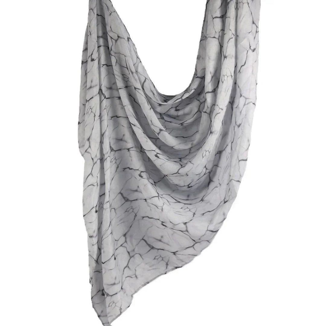 Breathable Floral Cotton Rayon Shawl Scarf for Muslim Women Image 3